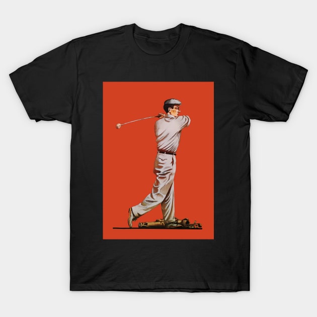 1911 Golf Watercolour T-Shirt by ArtShare